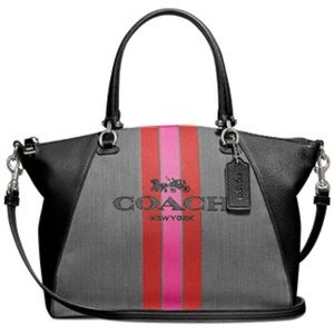 COACH Horse And Carriage Jacquard Kitt Crossbody